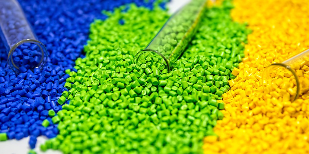 Multi colored resin for plastic injection molding