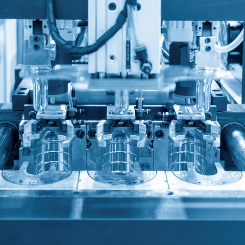 Plastic injection molding is creating drinking water bottles