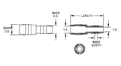 A sketch outlining the parts of red connectors