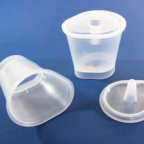 Custom Plastic Injection Molded Medical Cup and Lid