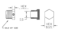 A sketch outlining the parts of plugs