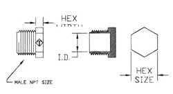 A sketch outlining the parts of plugs