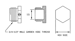 Garden Hose Plug diagram